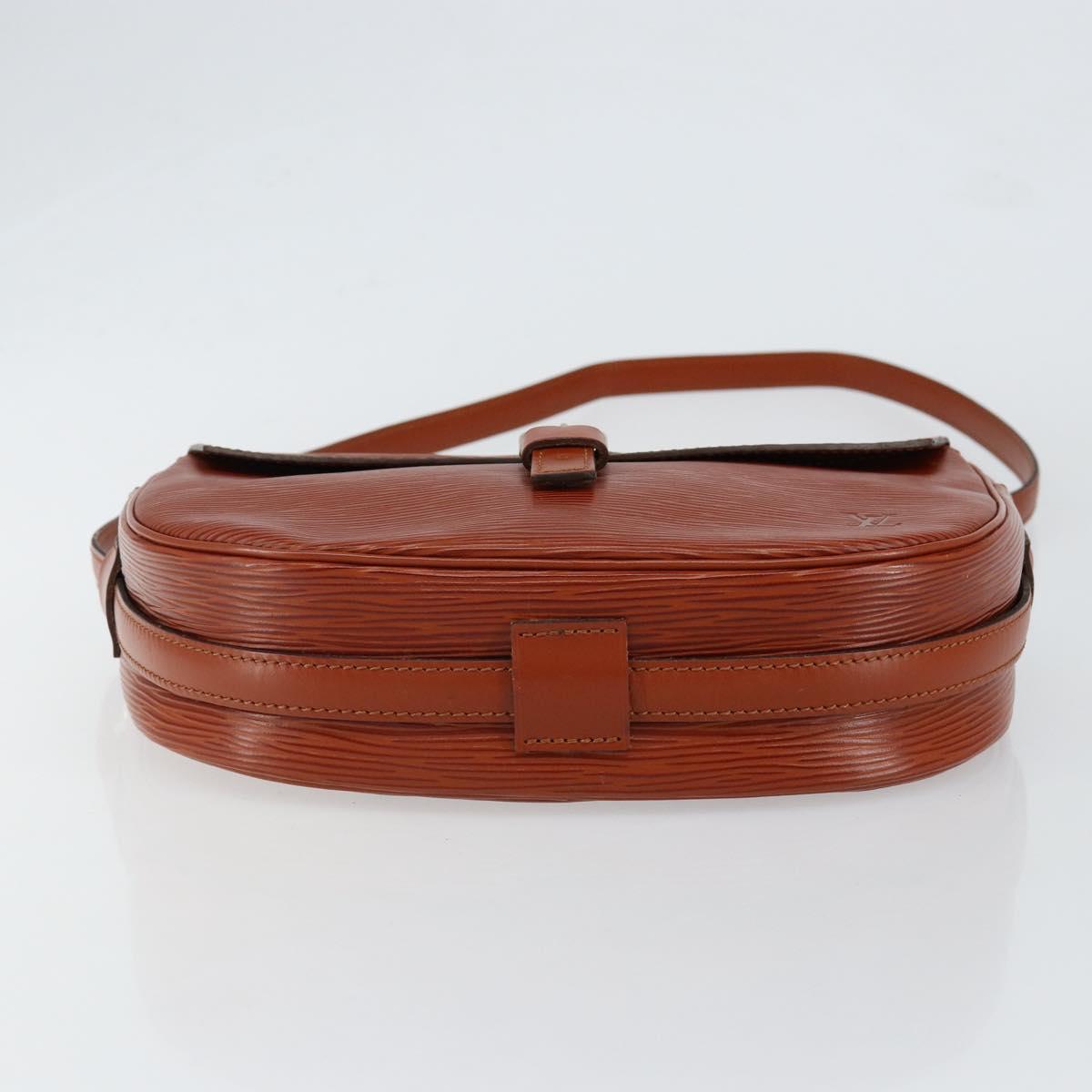 LOUIS VUITTON Epi Jeune Fille MM Shoulder Bag Brown M52153 LV Auth 152144