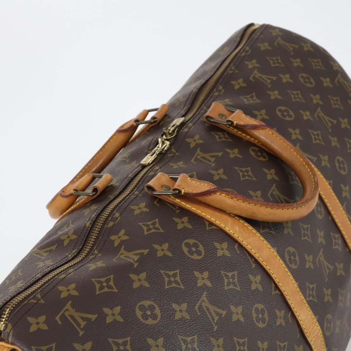 LOUIS VUITTON Monogram Keepall 55 Boston Bag M41424 LV Auth 152151