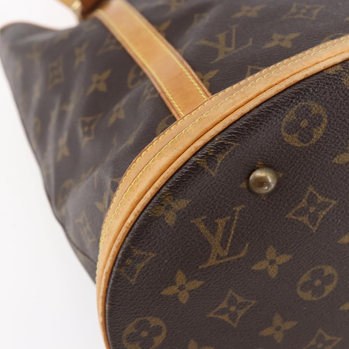 LOUIS VUITTON Monogram Bucket GM Shoulder Bag M42236 LV Auth 152158