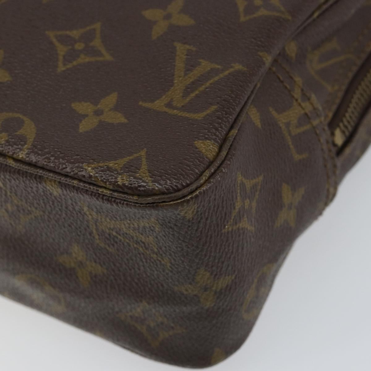 LOUIS VUITTON Monogram Trousse Toilette 28 Clutch Bag M47522 LV Auth 152162
