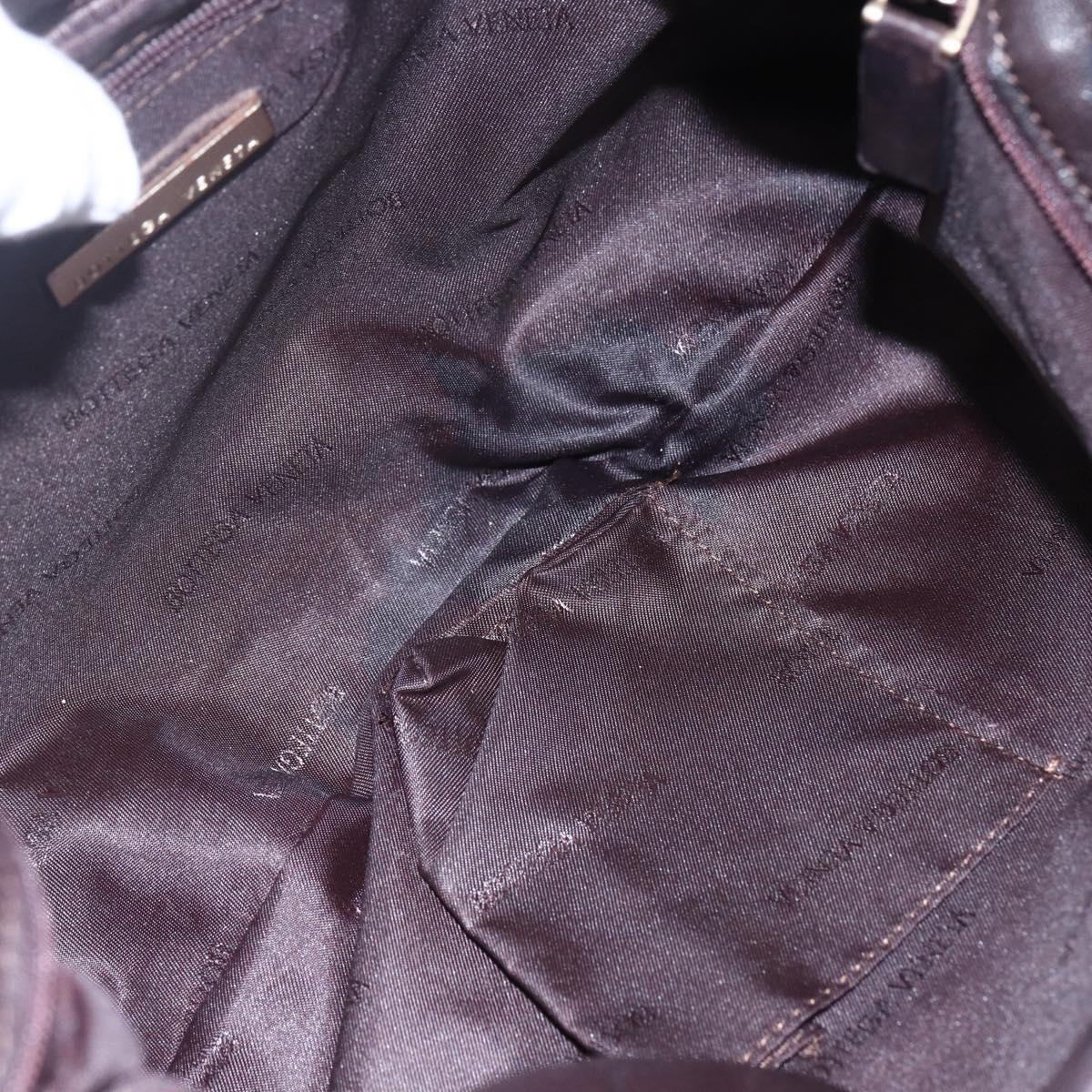 BOTTEGA VENETA Shoulder Bag Canvas Beige Auth 152172