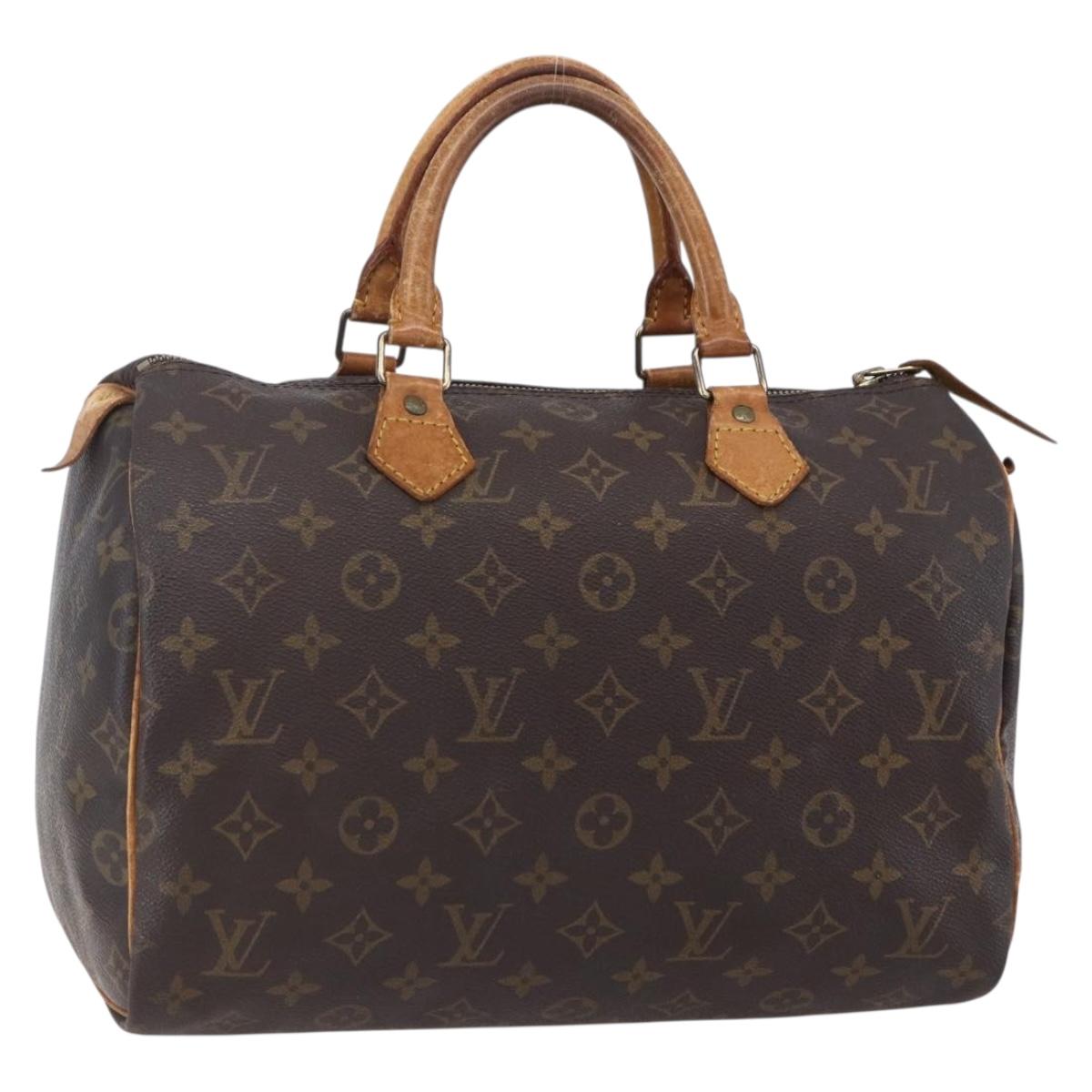 LOUIS VUITTON Monogram Speedy 30 Hand Bag M41526 LV Auth 152174