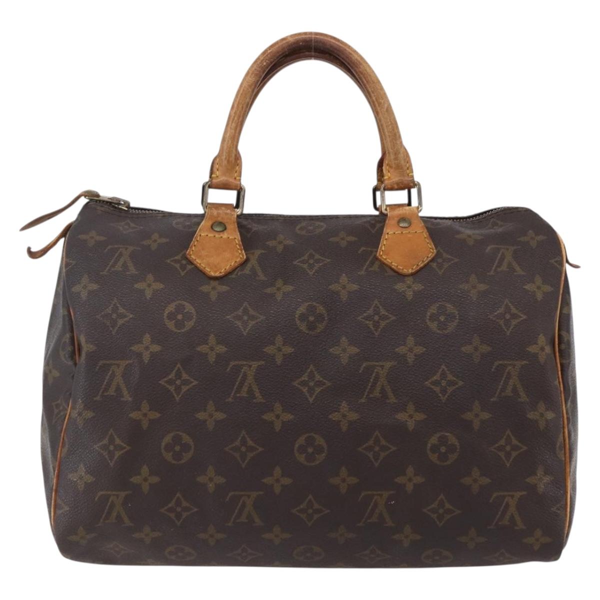 LOUIS VUITTON Monogram Speedy 30 Hand Bag M41526 LV Auth 152174