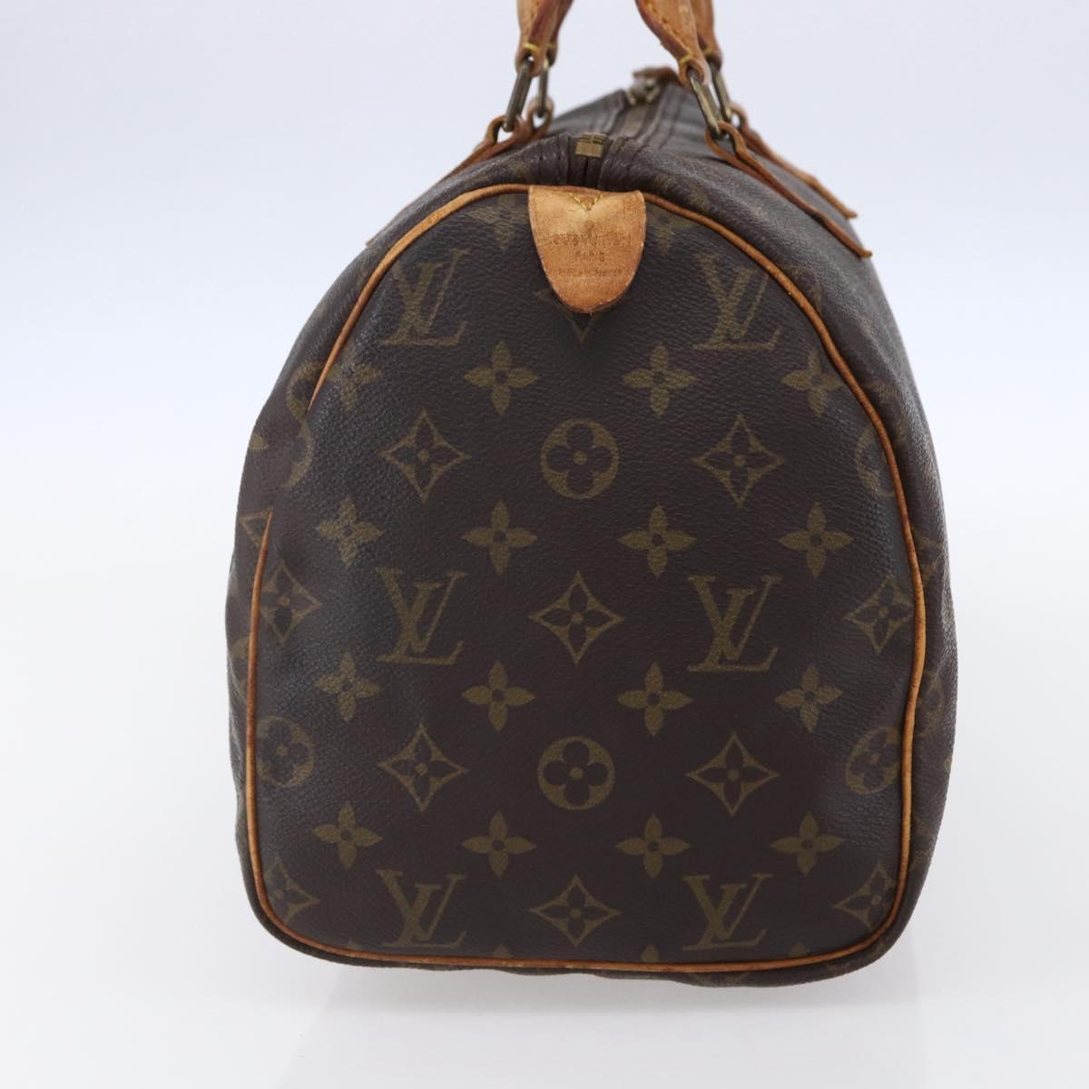 LOUIS VUITTON Monogram Speedy 30 Hand Bag M41526 LV Auth 152174