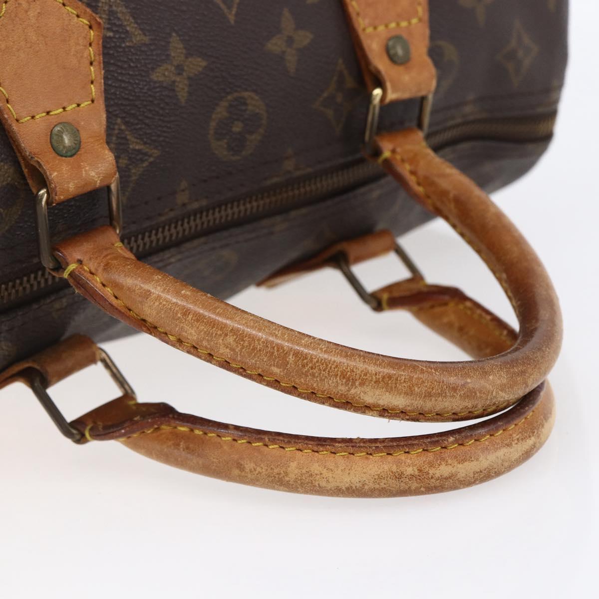LOUIS VUITTON Monogram Speedy 30 Hand Bag M41526 LV Auth 152174