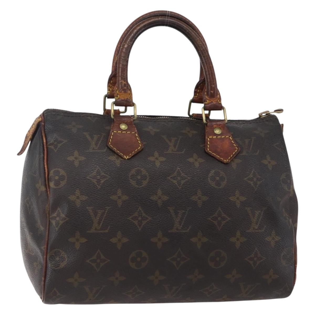 LOUIS VUITTON Monogram Speedy 25 Hand Bag M41528 LV Auth 152175