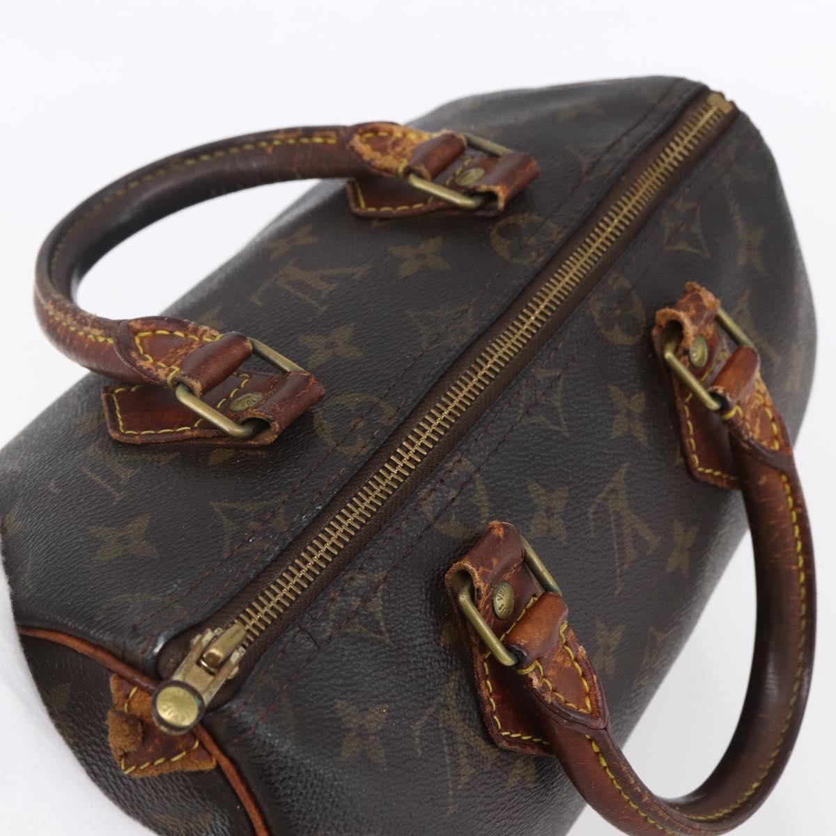LOUIS VUITTON Monogram Speedy 25 Hand Bag M41528 LV Auth 152175