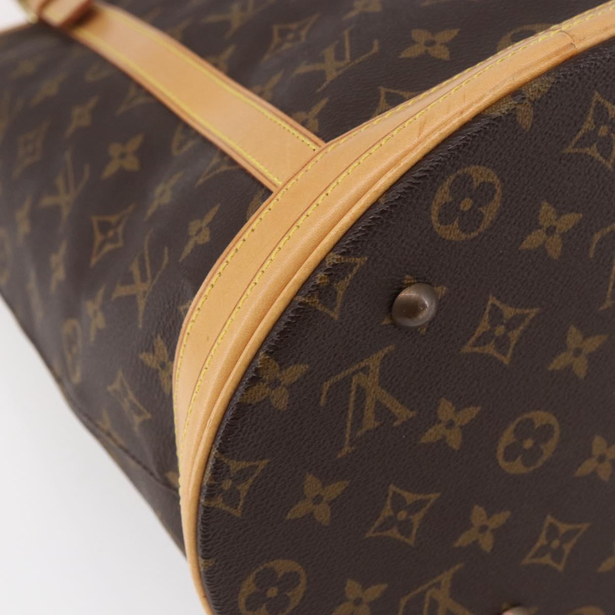 LOUIS VUITTON Monogram Bucket GM Shoulder Bag M42236 LV Auth 152177