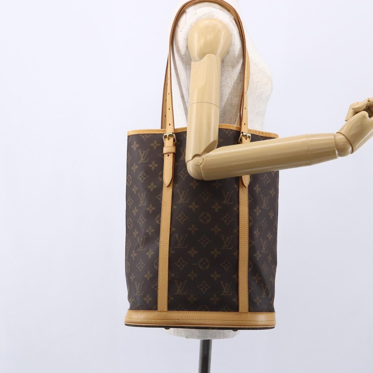 LOUIS VUITTON Monogram Bucket GM Shoulder Bag M42236 LV Auth 152177