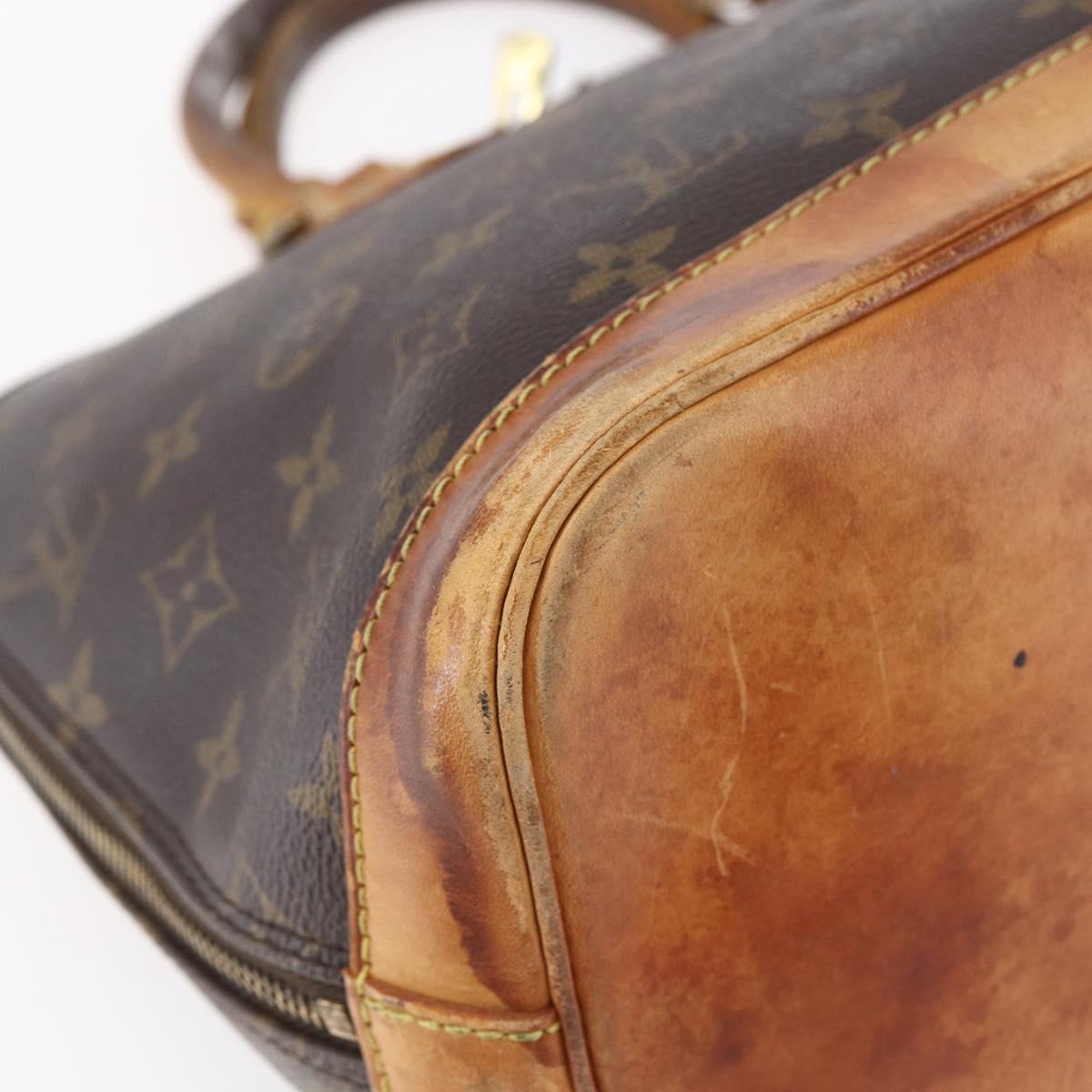 LOUIS VUITTON Monogram Alma Hand Bag M51130 LV Auth 152192