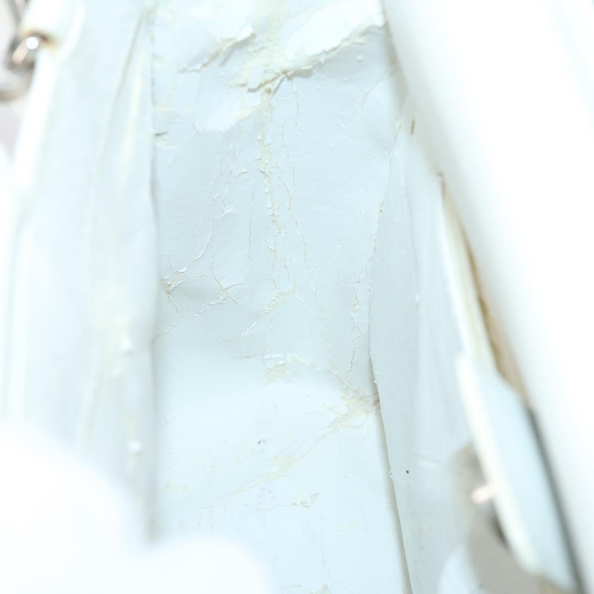 GUCCI Hand Bag Leather 2way White 000 2058 0307 5 Auth 152204