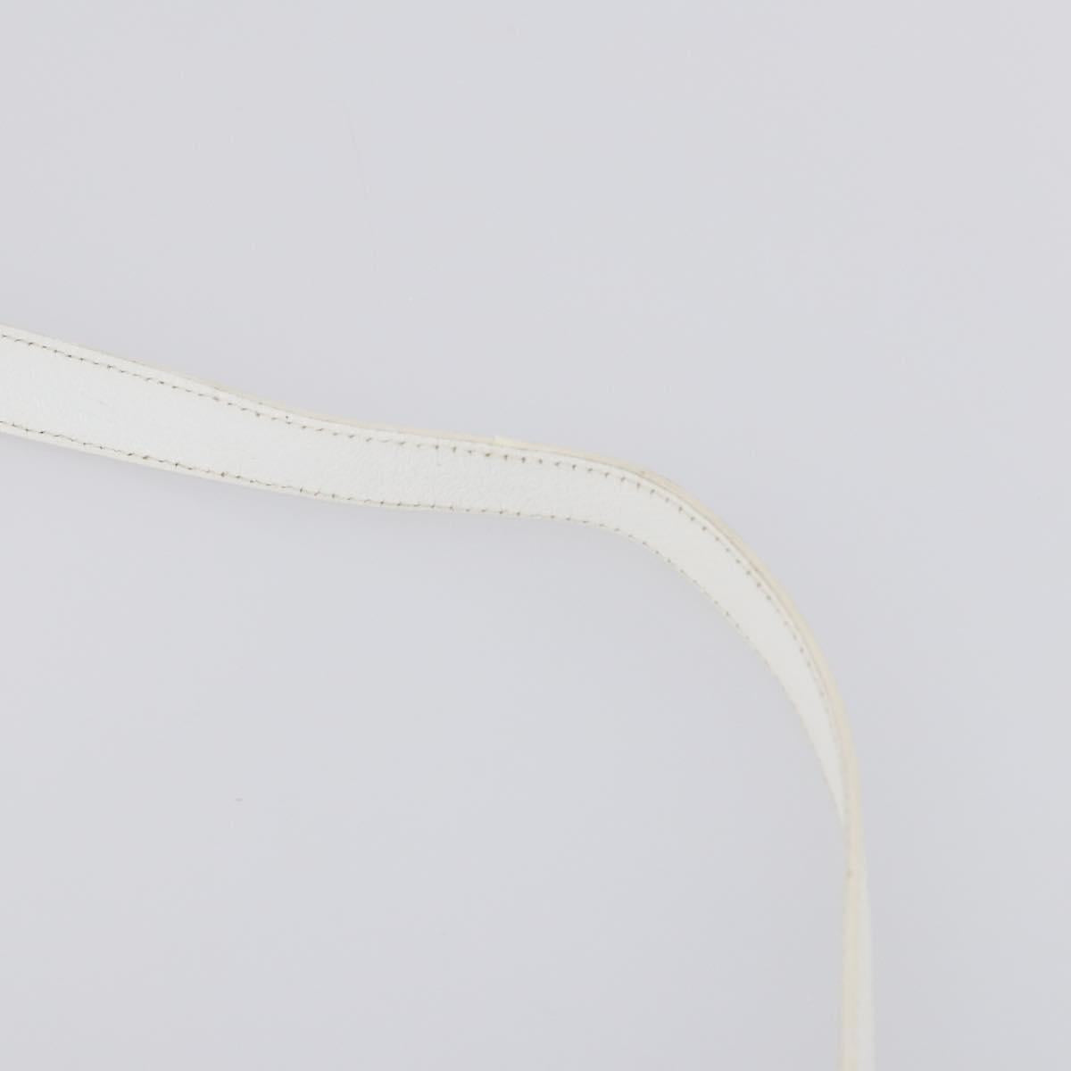 GUCCI Hand Bag Leather 2way White 000 2058 0307 5 Auth 152204