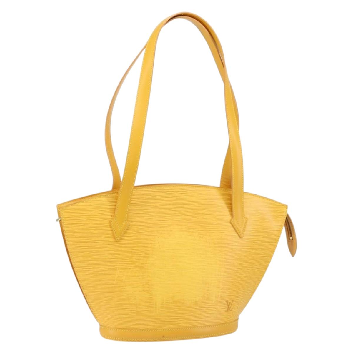 LOUIS VUITTON Epi Saint Jacques Poignees Long Bag Yellow M52339 LV Auth 152206