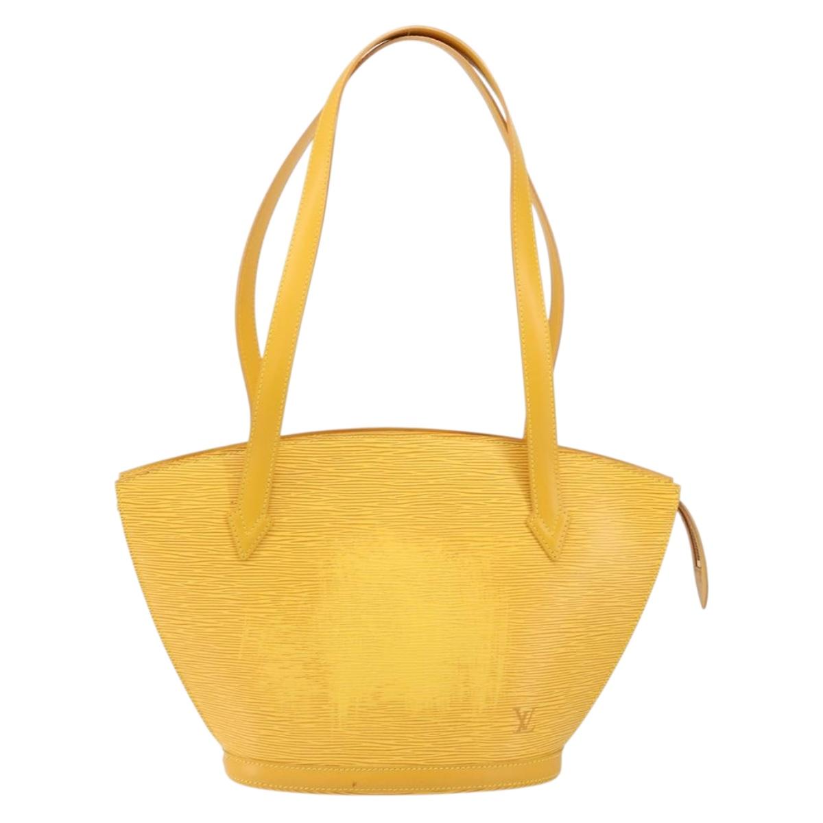 LOUIS VUITTON Epi Saint Jacques Poignees Long Bag Yellow M52339 LV Auth 152206