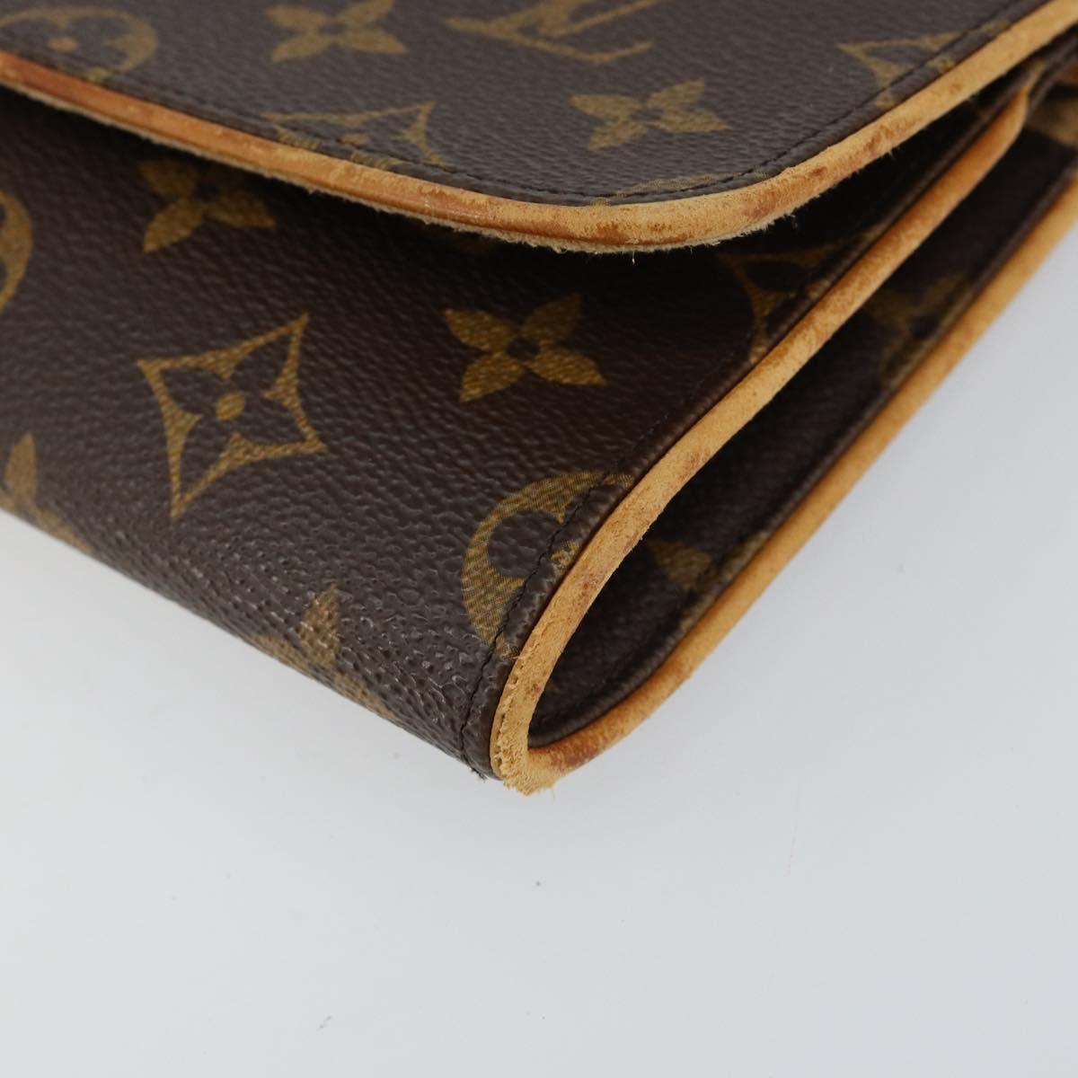 LOUIS VUITTON Monogram Pochette Twin GM Shoulder Bag M51852 LV Auth 152210