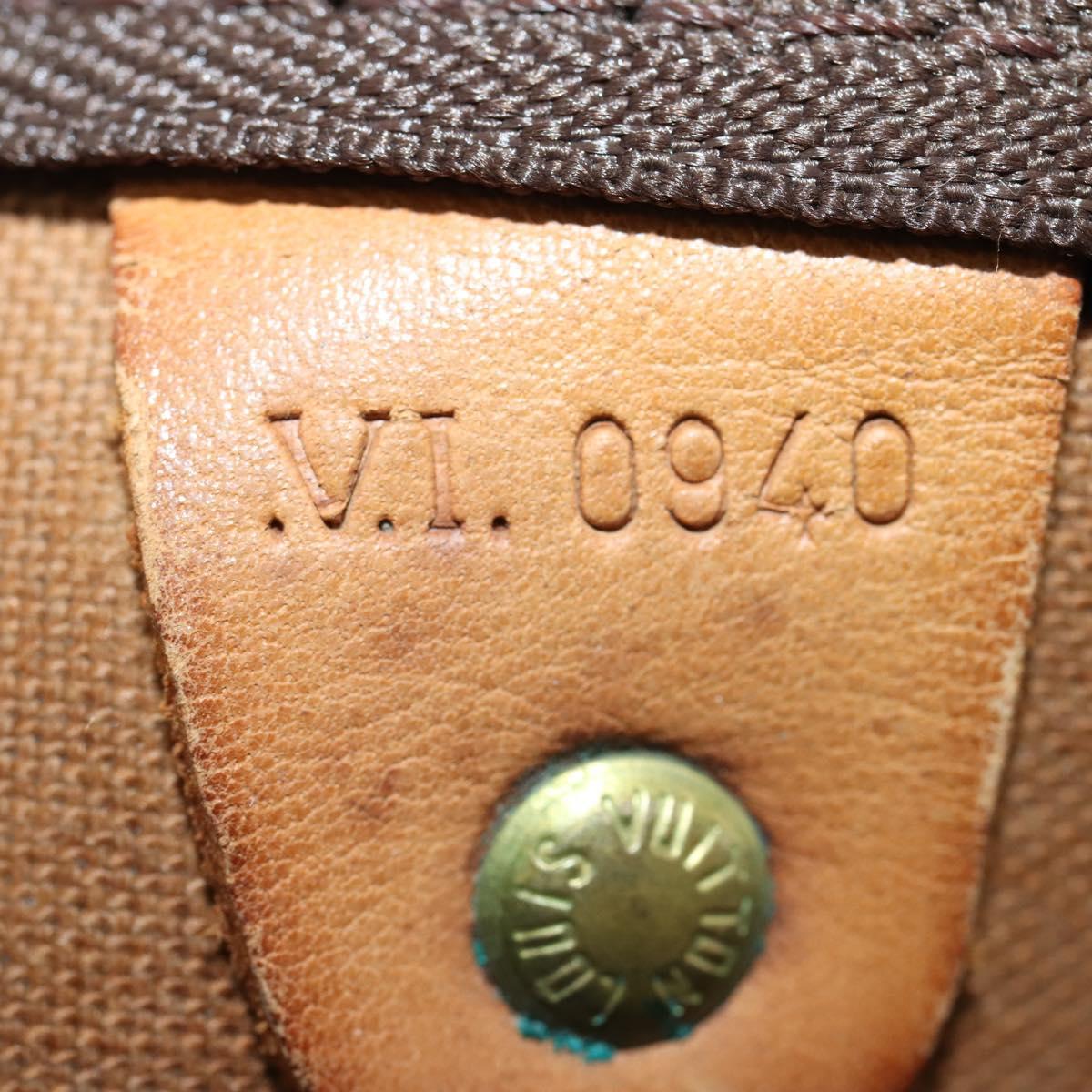 LOUIS VUITTON Monogram Keepall Bandouliere 60 Boston Bag M41412 LV Auth 152215