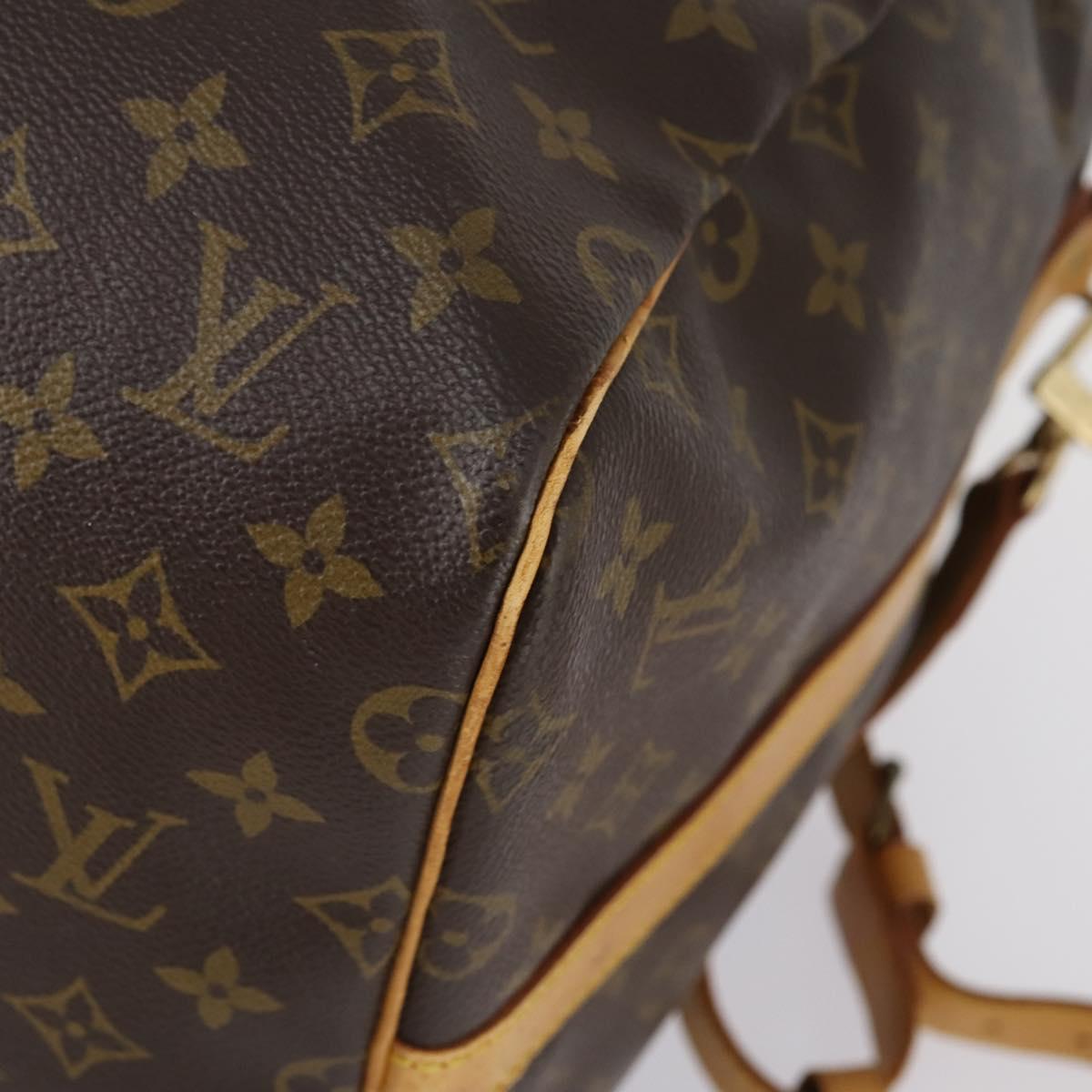 LOUIS VUITTON Monogram Keepall Bandouliere 55 Boston Bag M41414 LV Auth 152216