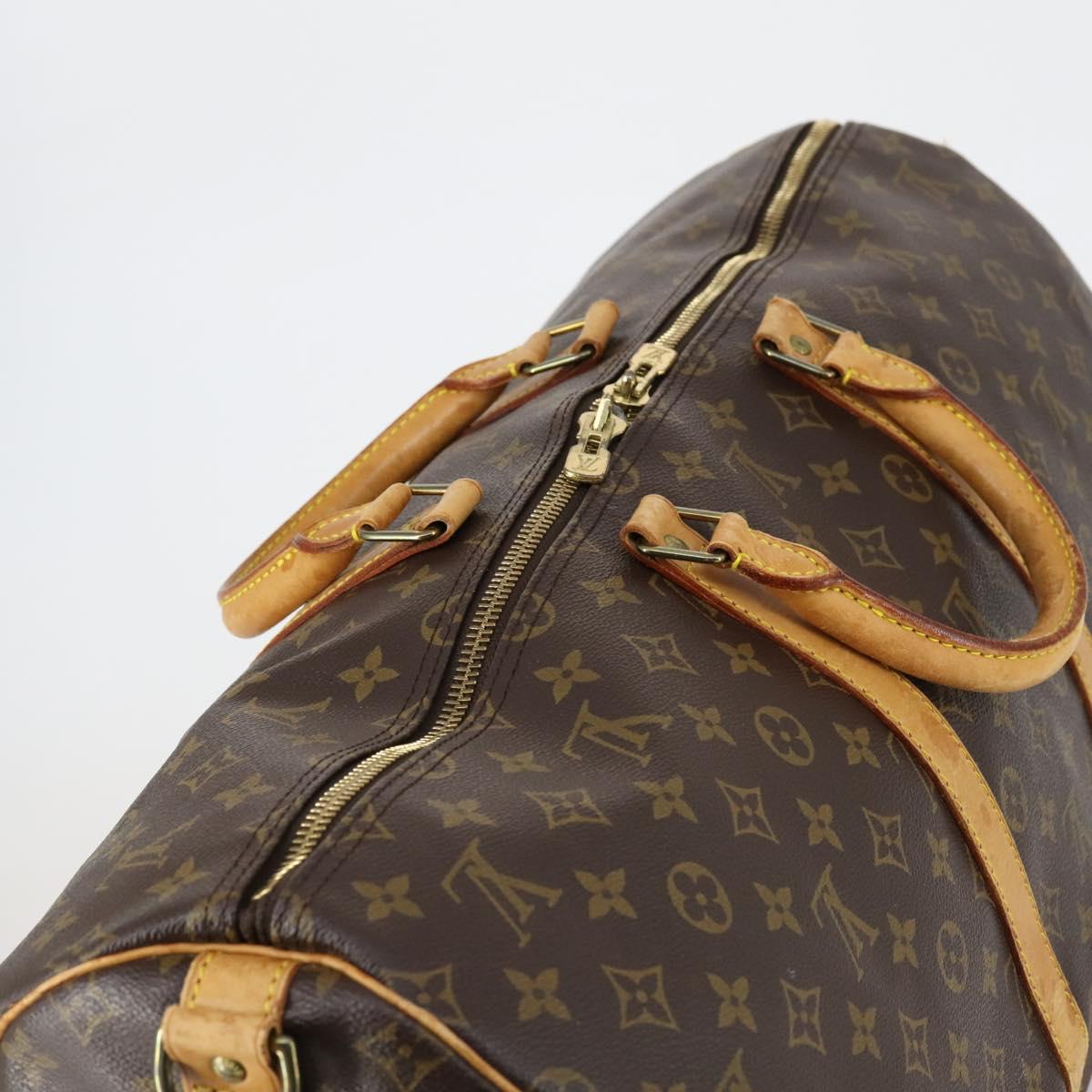 LOUIS VUITTON Monogram Keepall Bandouliere 55 Boston Bag M41414 LV Auth 152216