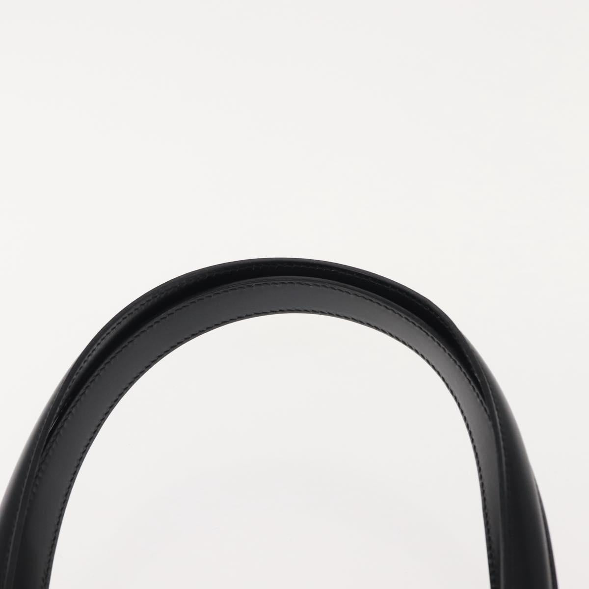 CELINE Tote Bag Leather Black Gold Auth 152229