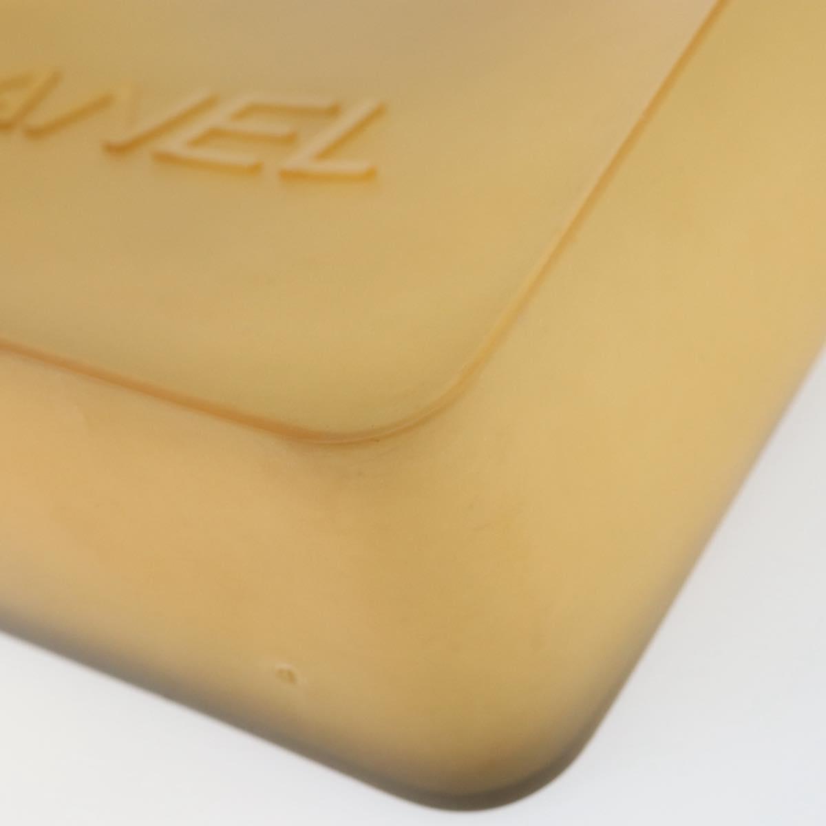 CHANEL Tote Bag Rubber Beige CC Auth 152235