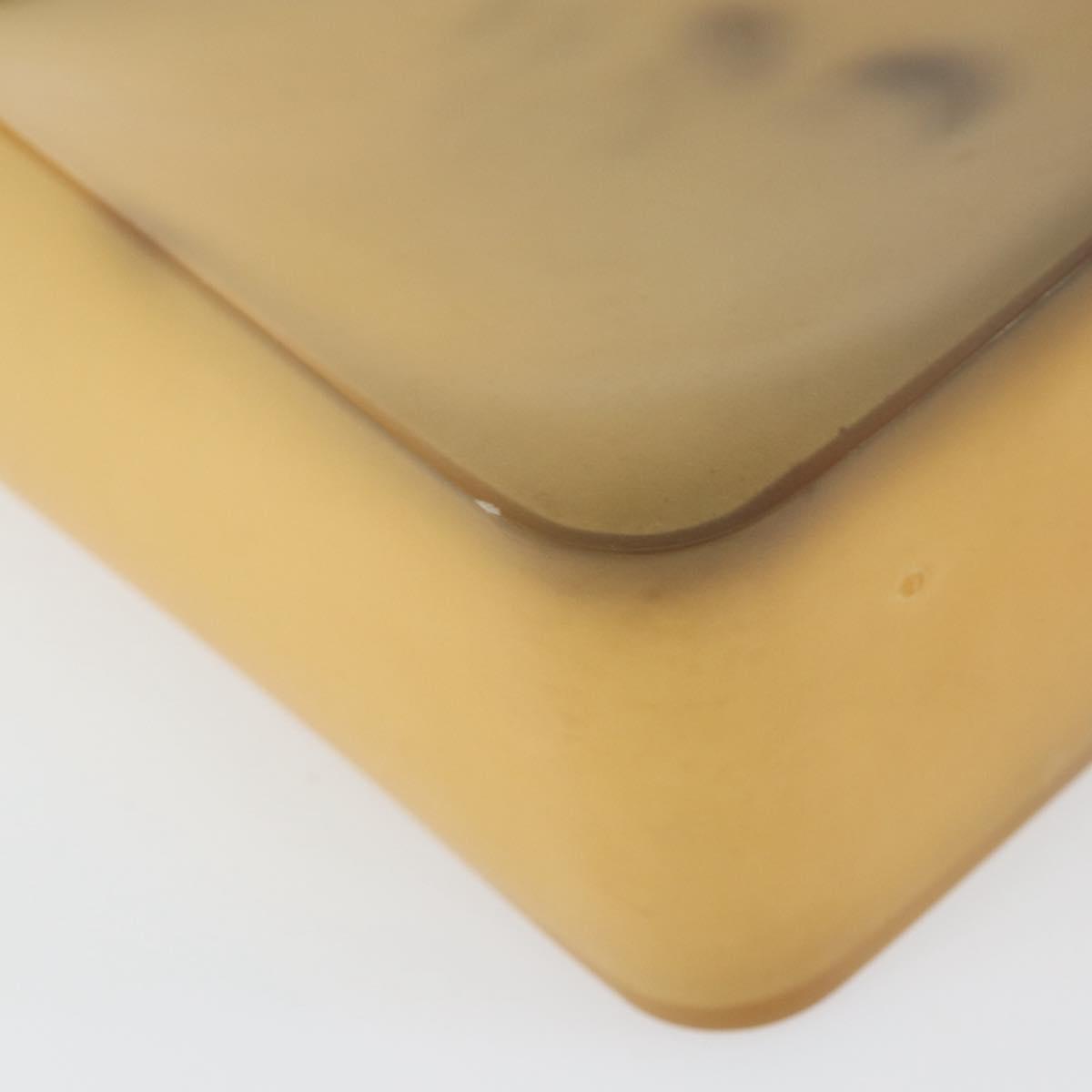 CHANEL Tote Bag Rubber Beige CC Auth 152235