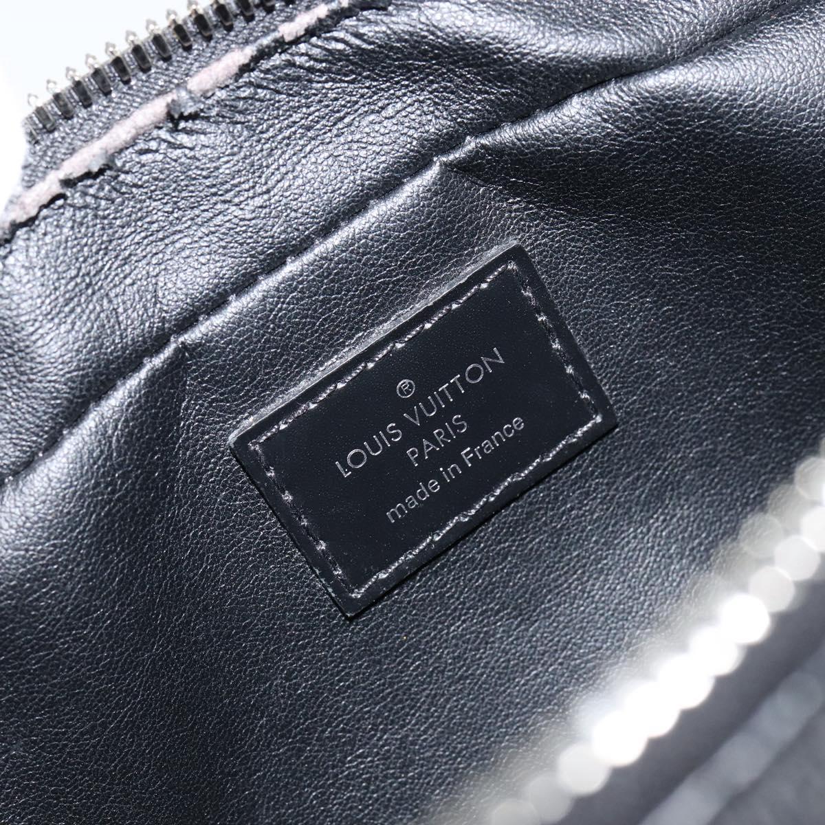 LOUIS VUITTON Damier Graphite Trousse Toilette PM Clutch Bag N47522 Auth 152238