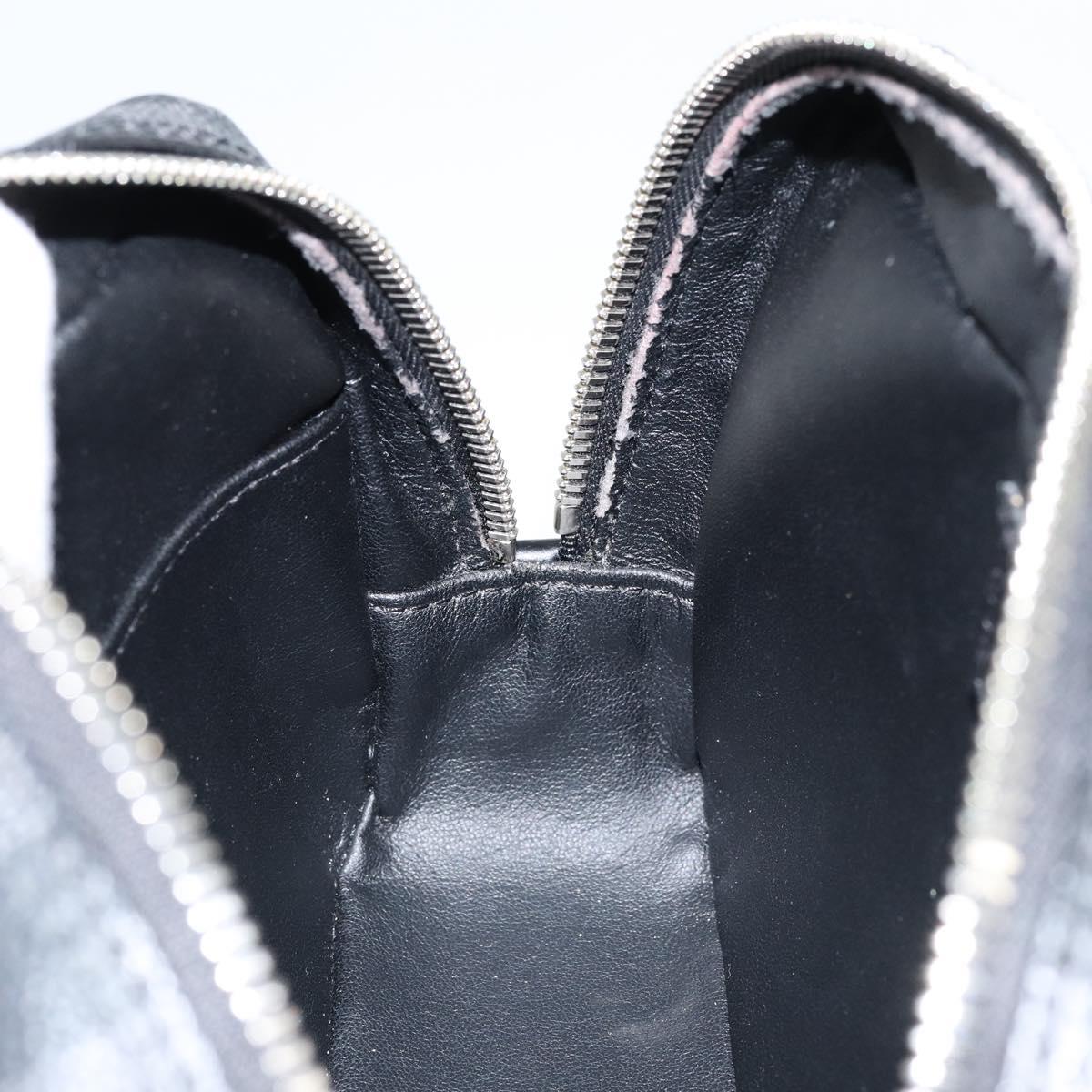 LOUIS VUITTON Damier Graphite Trousse Toilette PM Clutch Bag N47522 Auth 152238