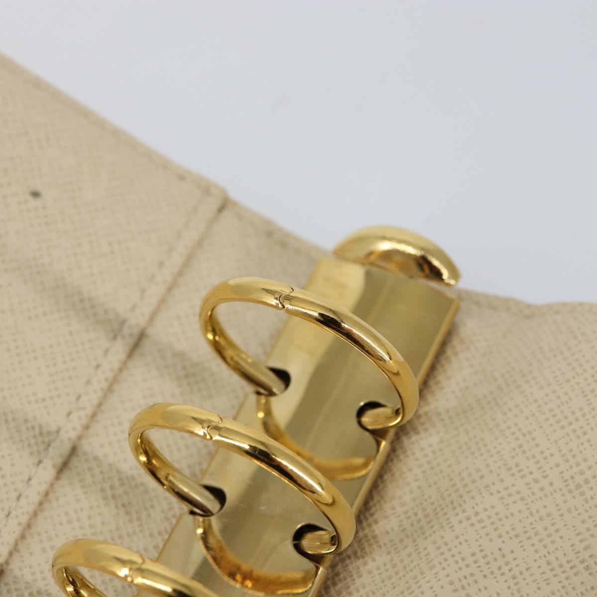 LOUIS VUITTON Damier Azur Agenda MM Day Planner Cover R20707 LV Auth 152240