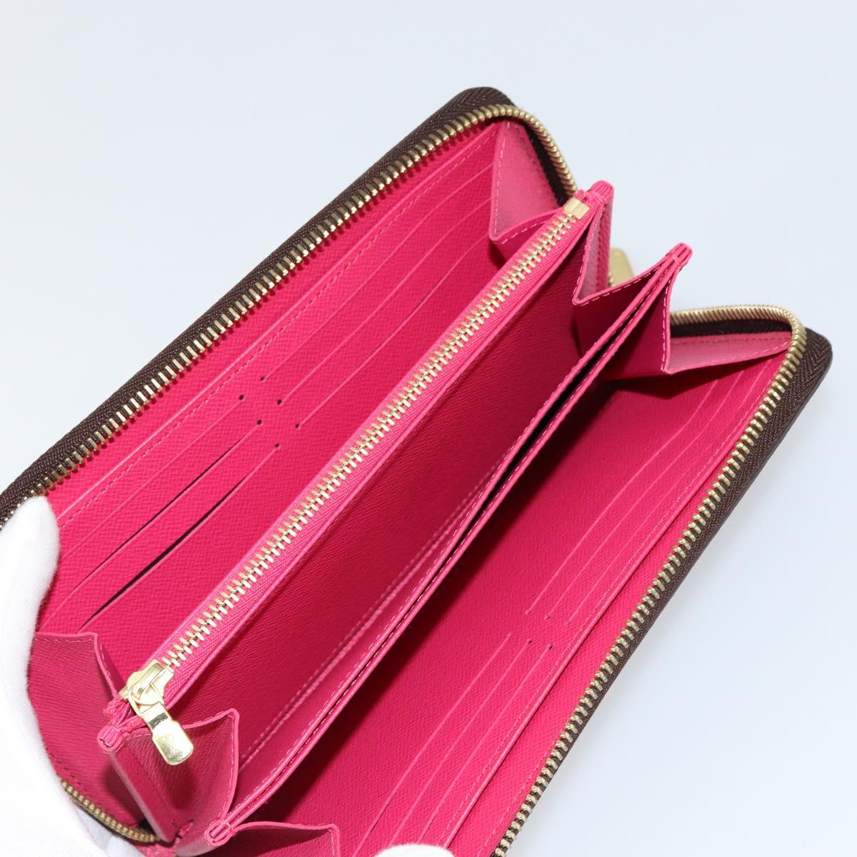 LOUIS VUITTON Monogram Zippy Wallet Giraffe Long Wallet M62085 LV Auth 152241