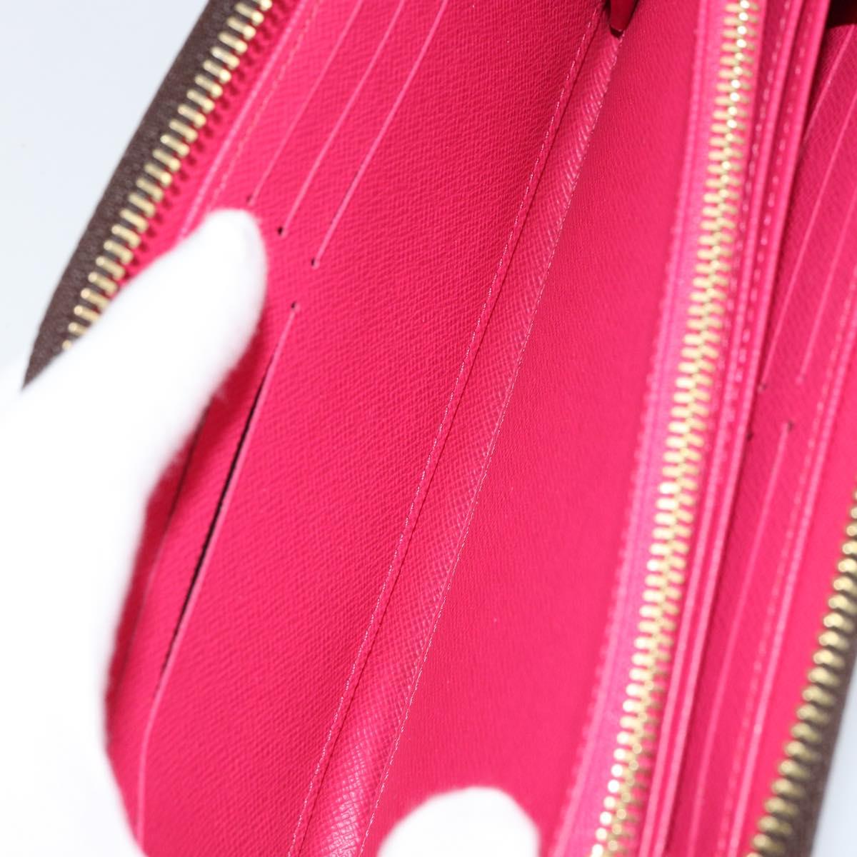 LOUIS VUITTON Monogram Zippy Wallet Giraffe Long Wallet M62085 LV Auth 152241