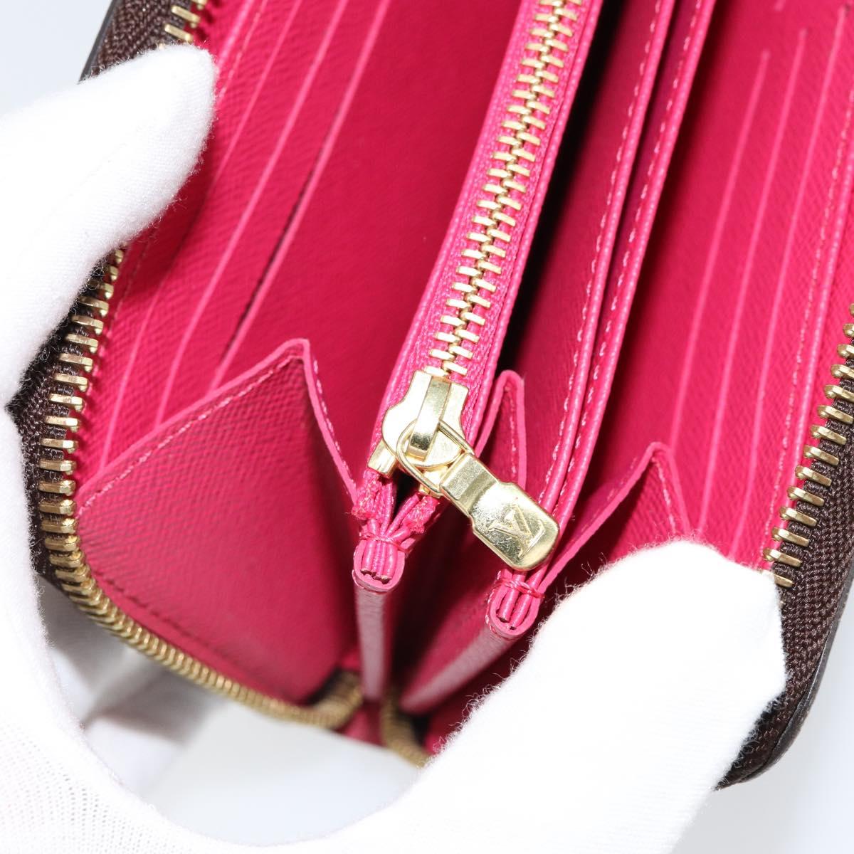 LOUIS VUITTON Monogram Zippy Wallet Giraffe Long Wallet M62085 LV Auth 152241