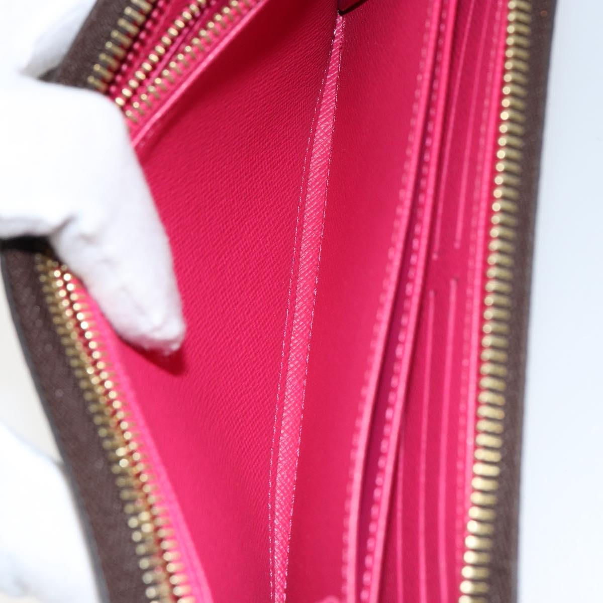 LOUIS VUITTON Monogram Zippy Wallet Giraffe Long Wallet M62085 LV Auth 152241