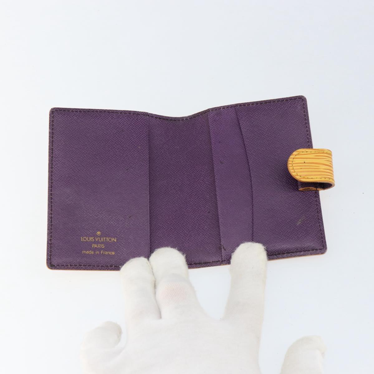 LOUIS VUITTON Epi Agenda Mini Day Planner Cover Yellow R20059 Auth 152242