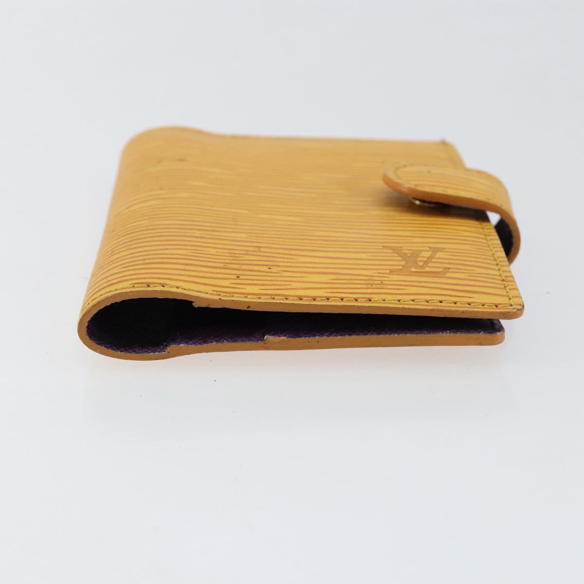 LOUIS VUITTON Epi Agenda Mini Day Planner Cover Yellow R20059 Auth 152242