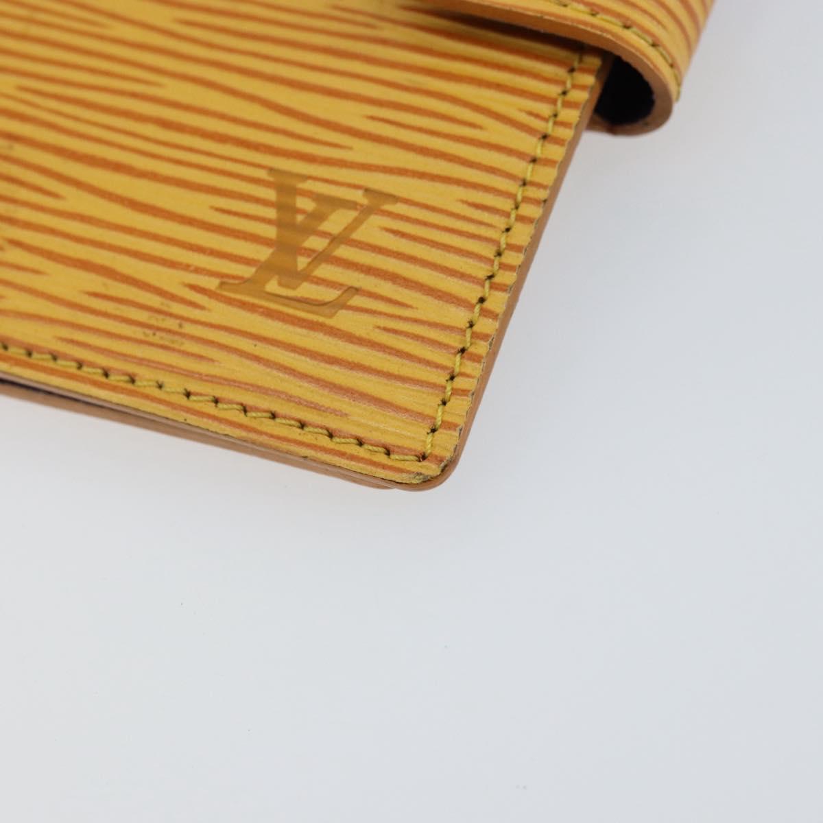 LOUIS VUITTON Epi Agenda Mini Day Planner Cover Yellow R20059 Auth 152242