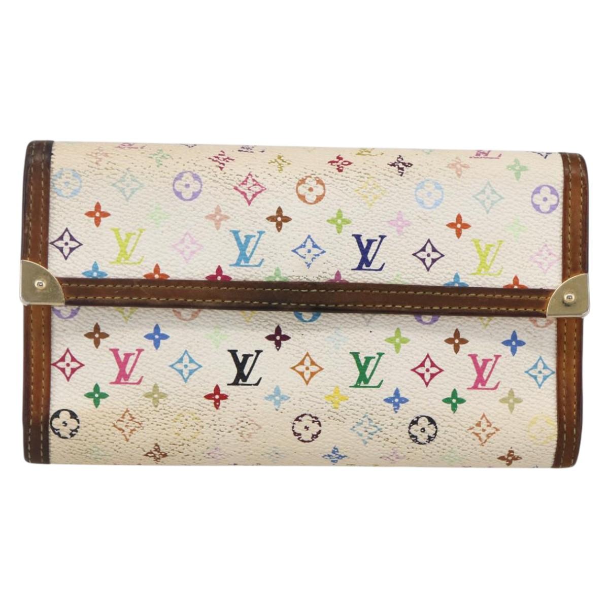 LOUIS VUITTON Multicolor Porte Tresor International Wallet M92659 Auth 152244