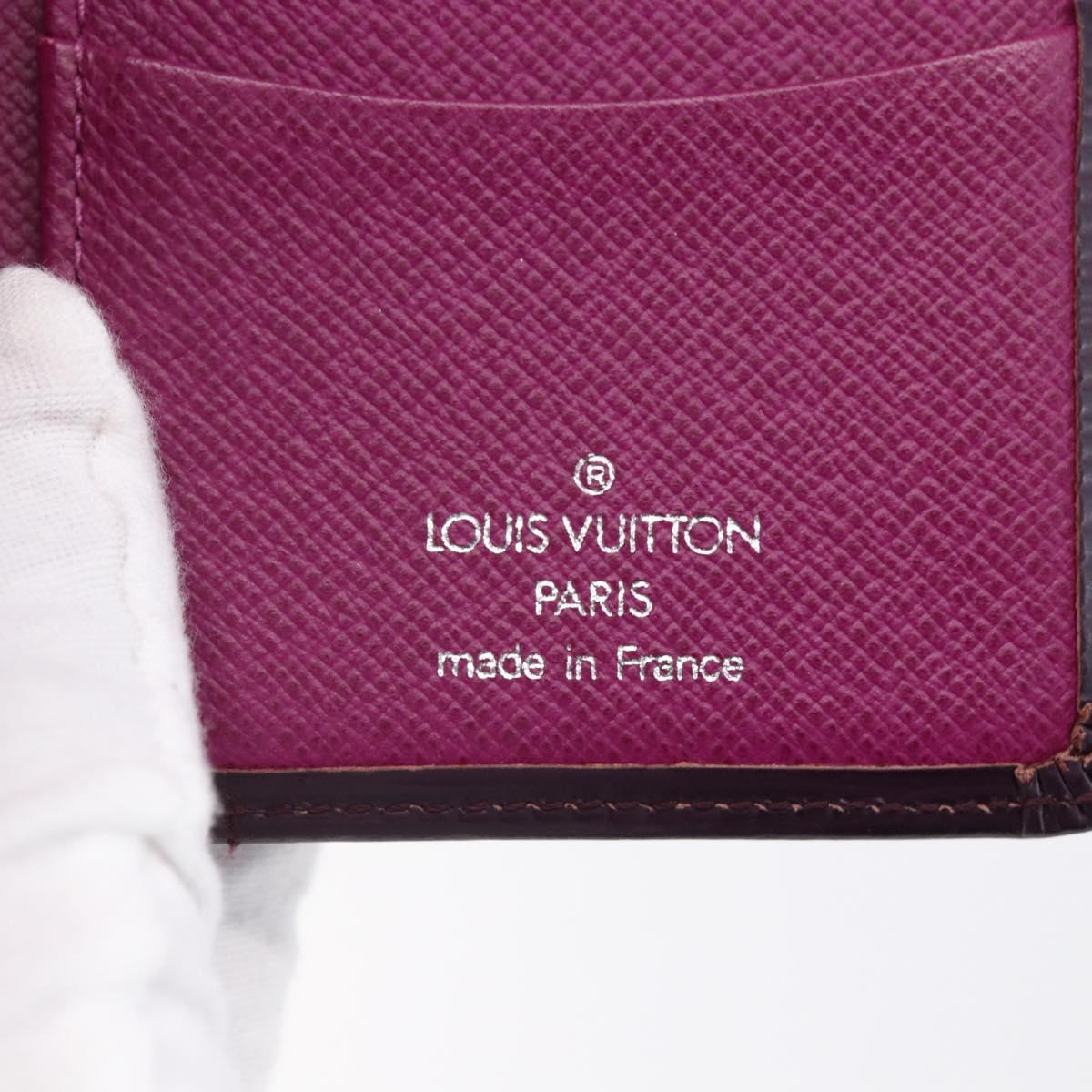 LOUIS VUITTON Epi Organizer De Poch Card Case Purple M6358K LV Auth 152248