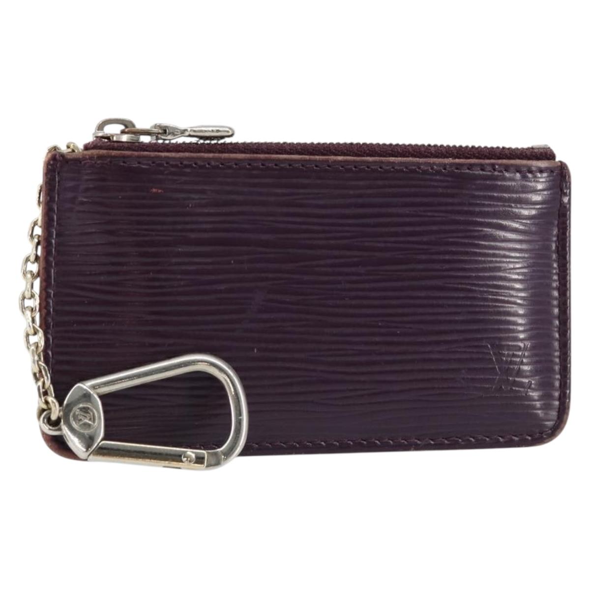 LOUIS VUITTON Epi Pochette Cles NM Coin Purse Purple M6660K LV Auth 152249
