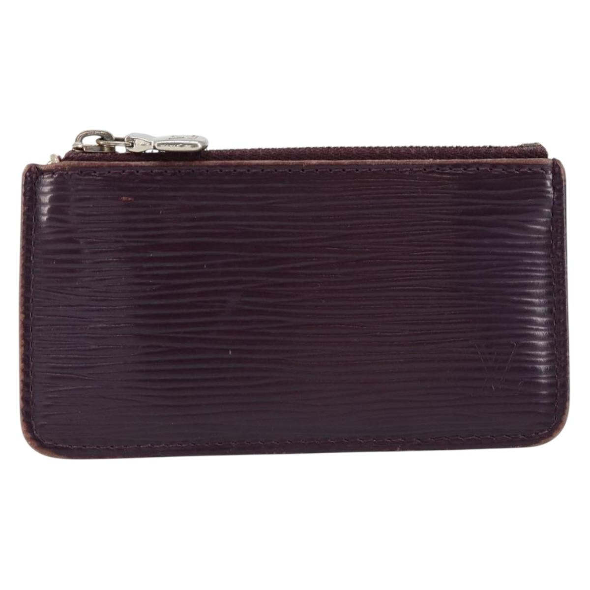 LOUIS VUITTON Epi Pochette Cles NM Coin Purse Purple M6660K LV Auth 152249