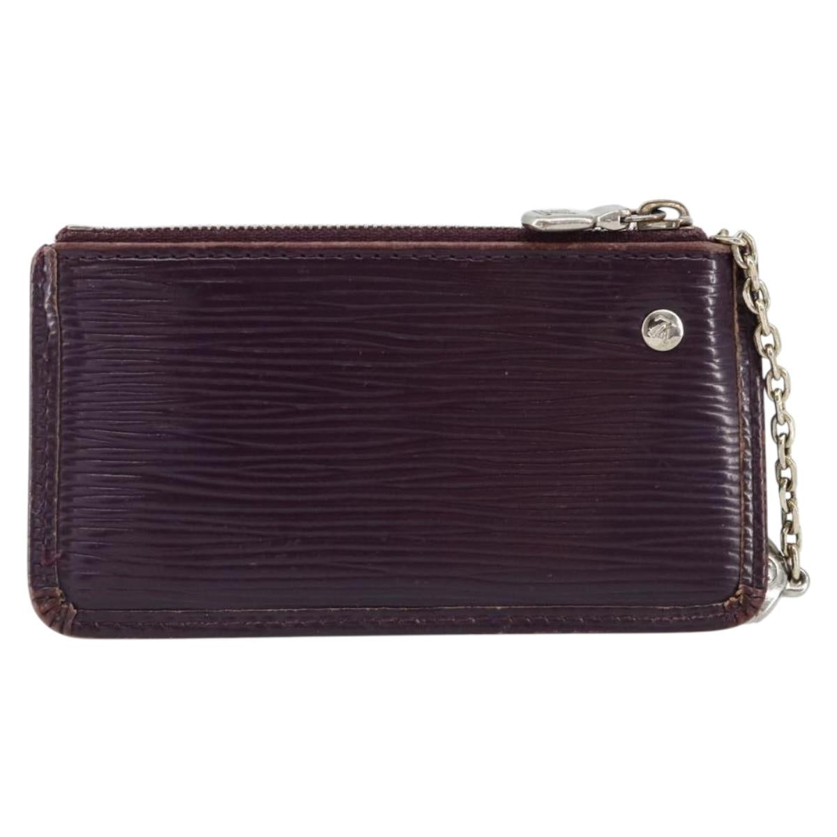 LOUIS VUITTON Epi Pochette Cles NM Coin Purse Purple M6660K LV Auth 152249