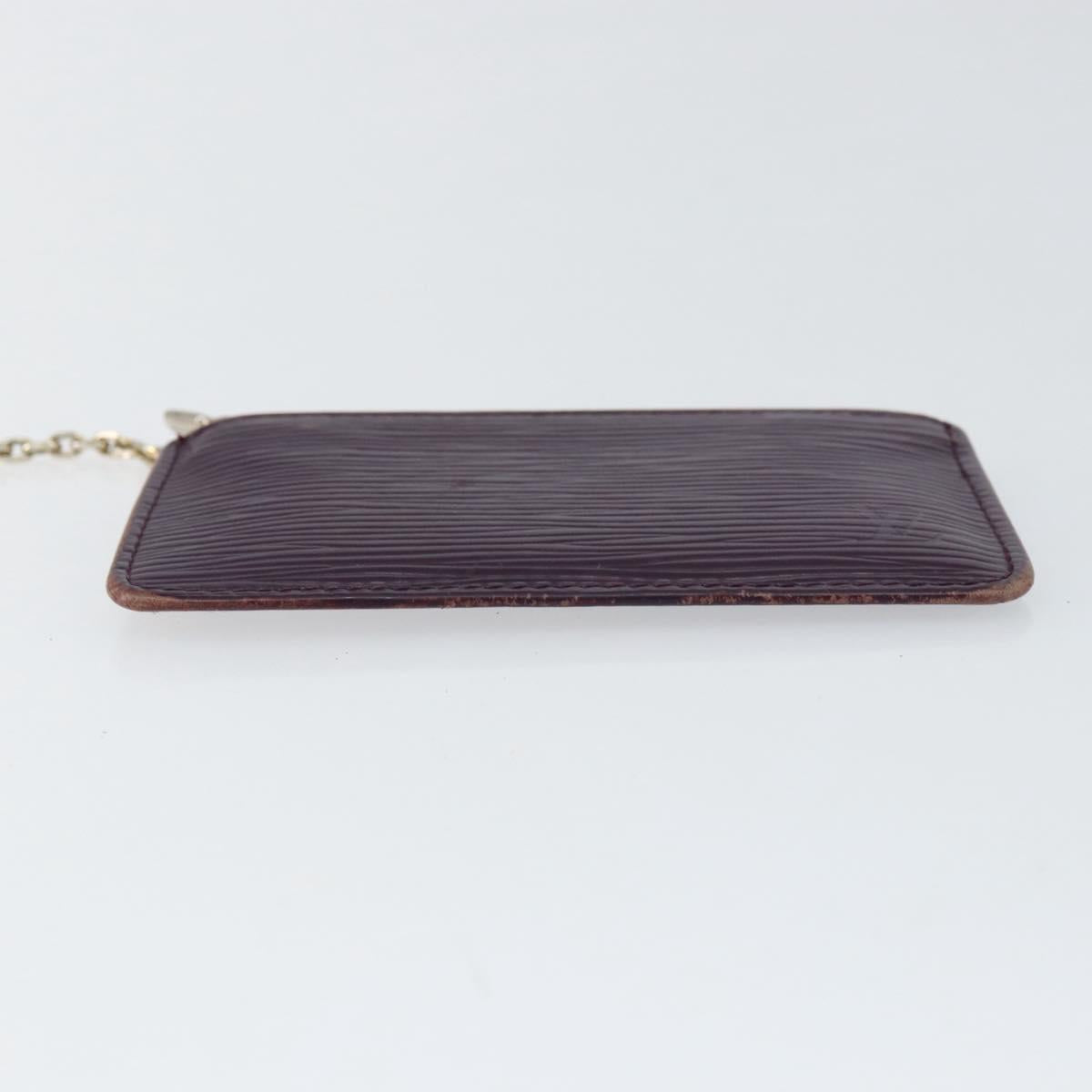 LOUIS VUITTON Epi Pochette Cles NM Coin Purse Purple M6660K LV Auth 152249