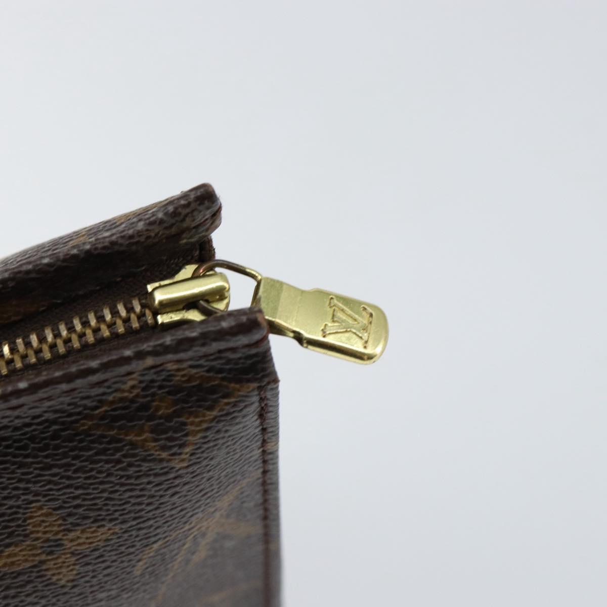 LOUIS VUITTON Monogram Poche Toilette 19 Pouch M47544 LV Auth 152251