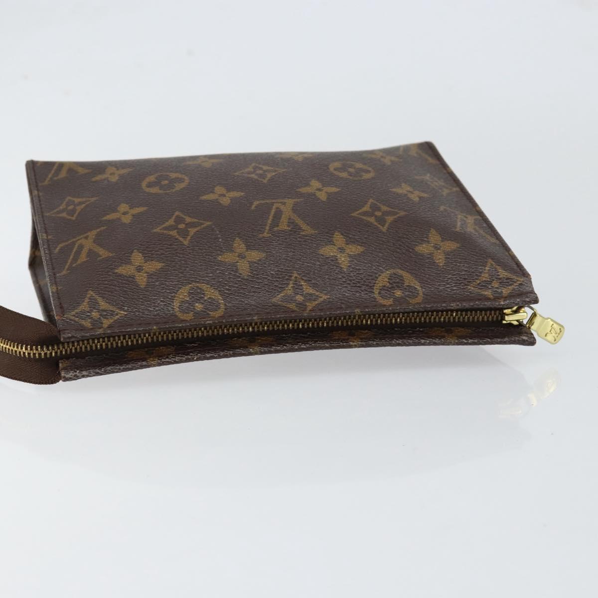 LOUIS VUITTON Monogram Poche Toilette 19 Pouch M47544 LV Auth 152251