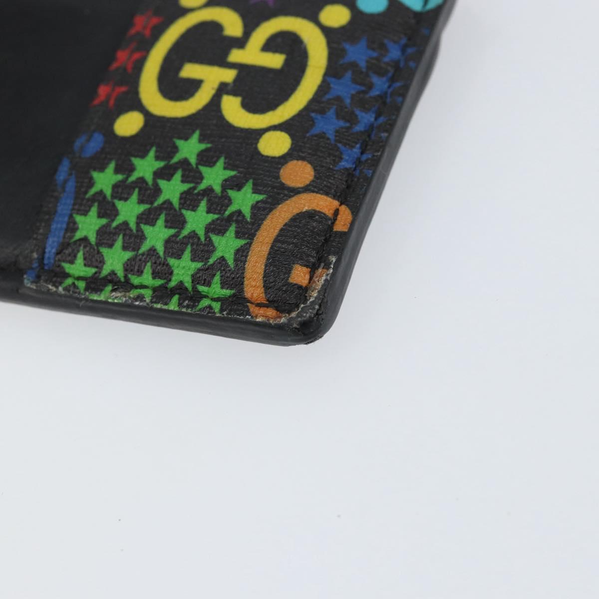 GUCCI GG Psychedelic Card Case Black 601098 Auth 152252