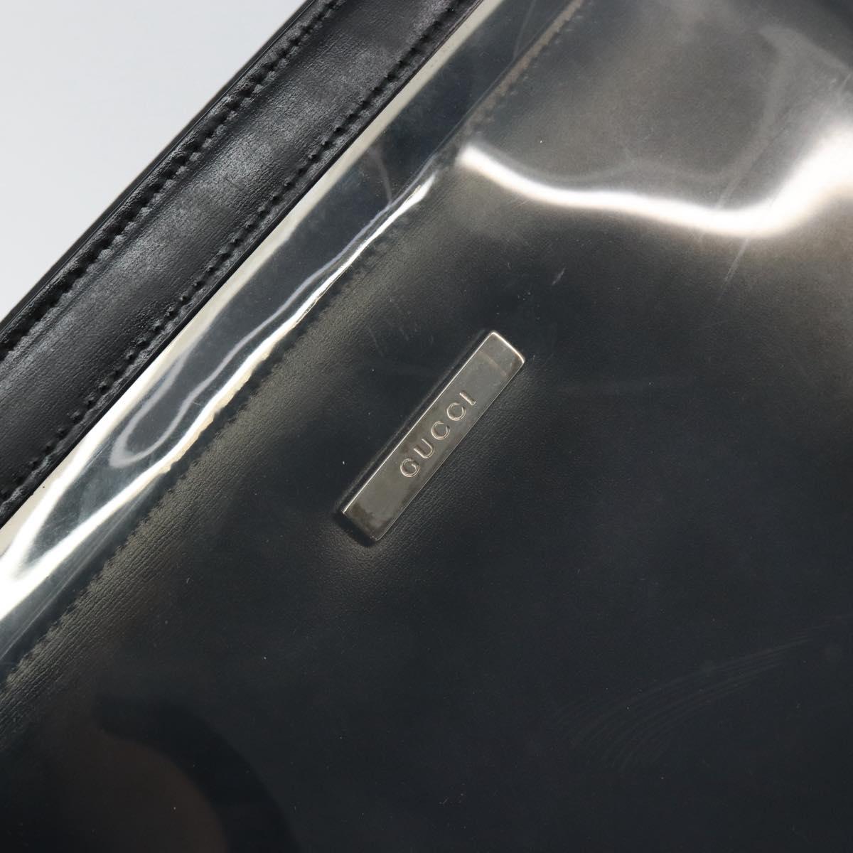 GUCCI Tote Bag Vinyl Black 001 2058 1773 5 Auth 152253