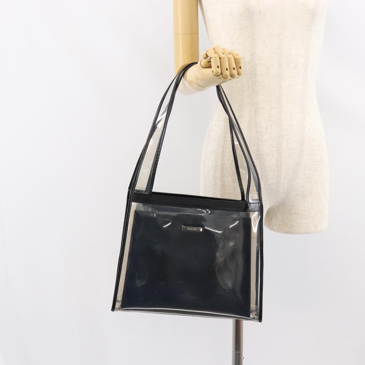 GUCCI Tote Bag Vinyl Black 001 2058 1773 5 Auth 152253