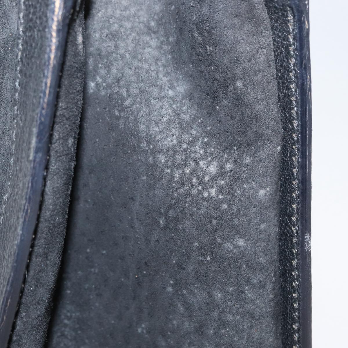 GUCCI Bamboo Hand Bag Suede Leather Black Gold 002 1186 0260 Auth 152254