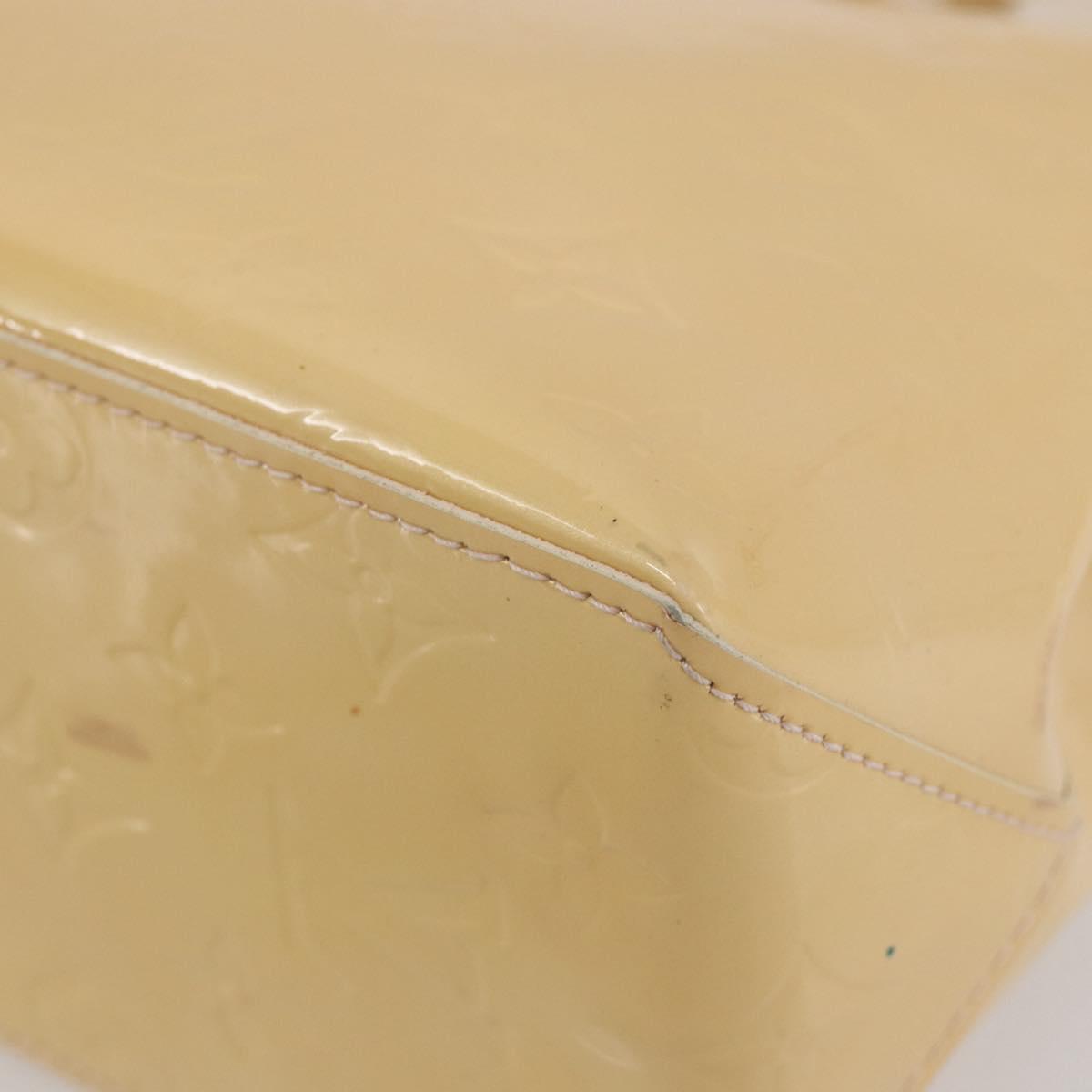 LOUIS VUITTON Monogram Vernis Reade PM Bag Marshmallow Pink M91306 Auth 152261