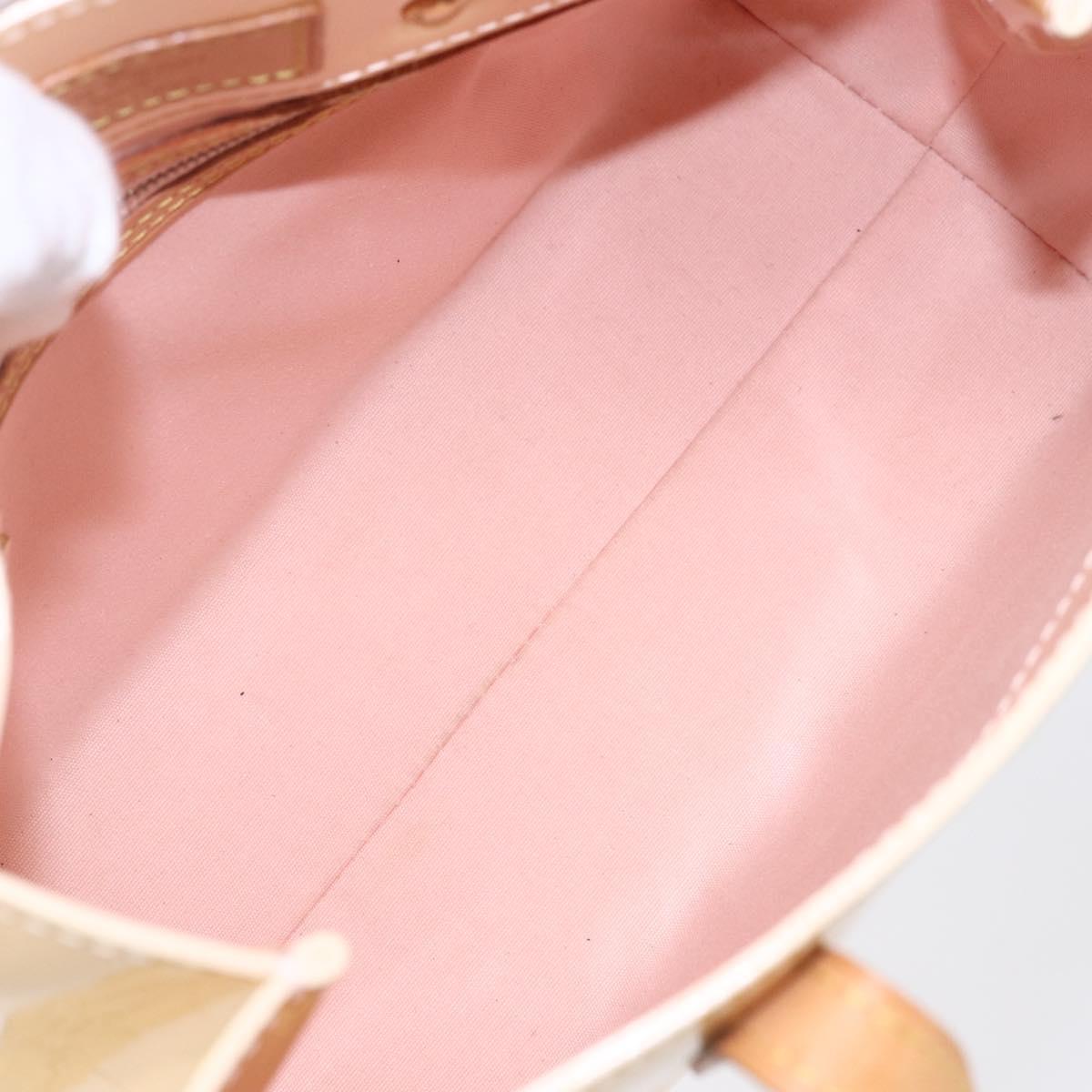 LOUIS VUITTON Monogram Vernis Reade PM Bag Marshmallow Pink M91306 Auth 152261