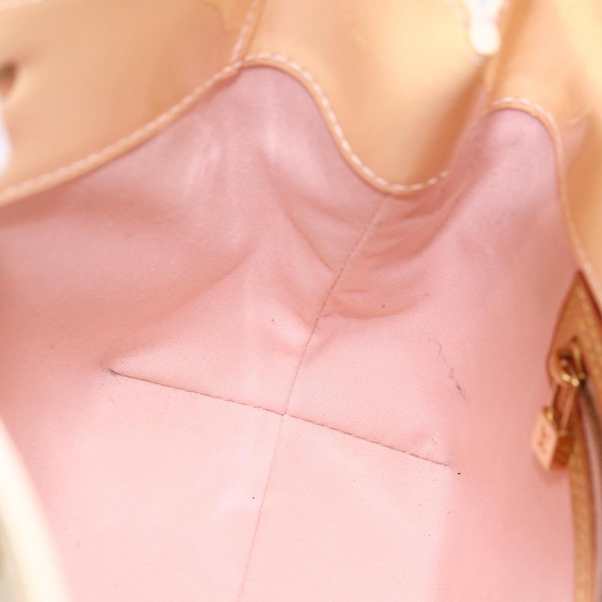 LOUIS VUITTON Monogram Vernis Reade PM Bag Marshmallow Pink M91306 Auth 152261